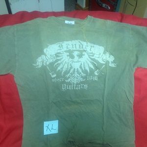 TWO Fender guitar tshirts